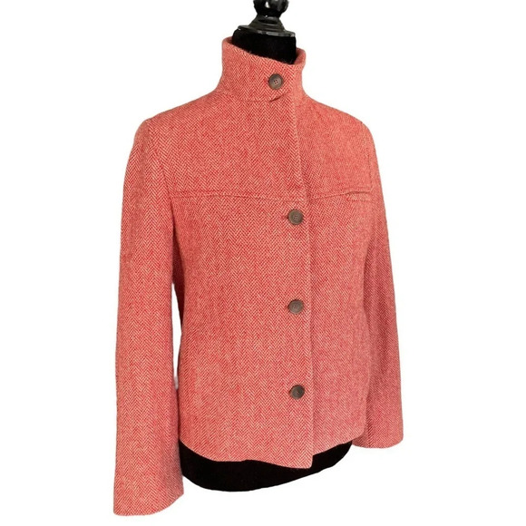 Asprey London Wool Cashmere Blend Jacket Made in Italy Size 4 - Picture 4 of 13